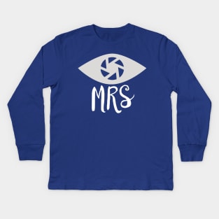 Just Married: Mrs Smoak | Mrs Queen Kids Long Sleeve T-Shirt